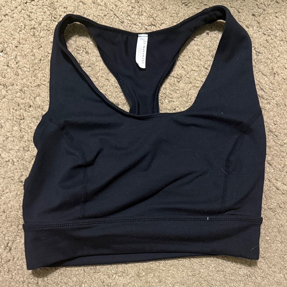 FP Movement Free People Black Strappy Racerback Sports Bra XS